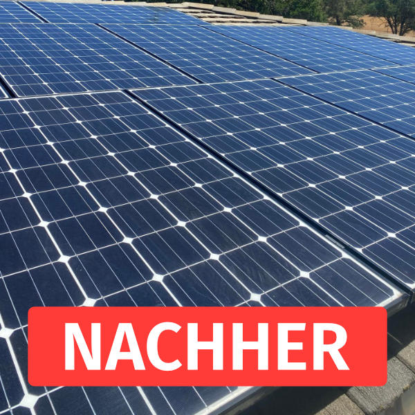 Längere Lebensdauer Ihrer PV-Anlage - Nach der Reinigung