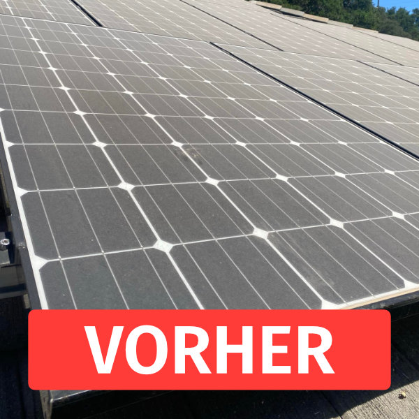 Längere Lebensdauer Ihrer PV-Anlage - Vor der Reinigung